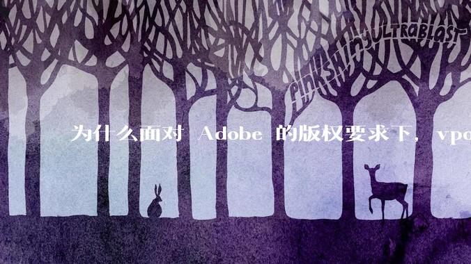 为什么面对 Adobe 的版权要求下，vposy 大神还能从容不迫？